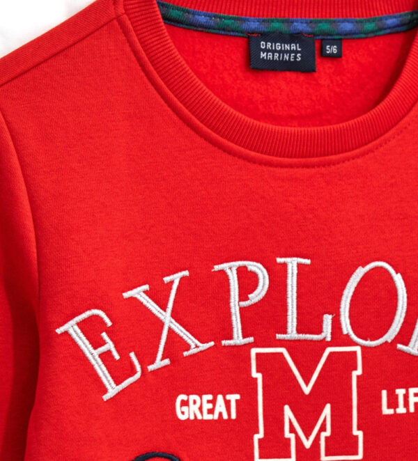 Sweat-shirt brodé pour garçon de Noël – Image 3