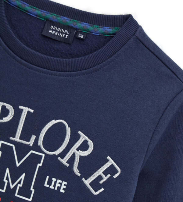 Sweat-shirt brodé pour garçon de Noël – Image 8