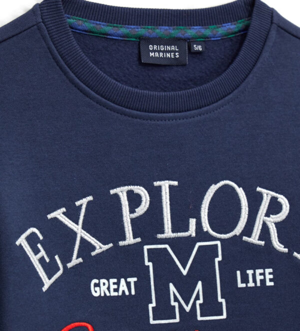 Sweat-shirt brodé pour garçon de Noël – Image 6