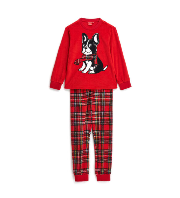 Pyjama capsule de Noël en micro-polaire pour garçon