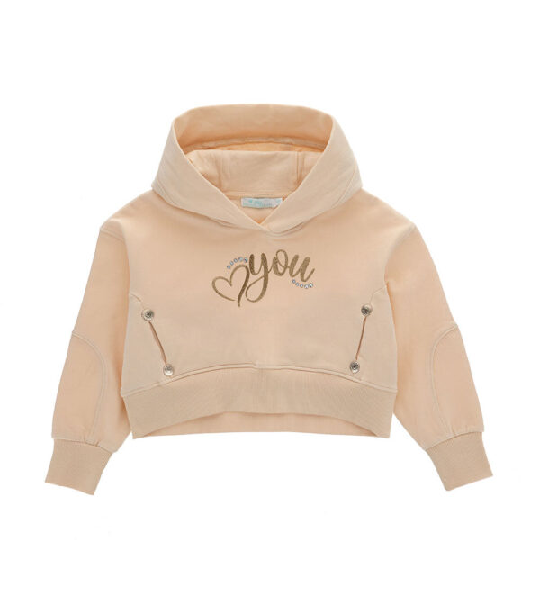 Sweat à capuche avec poches pour fille qui brille dans le froid – Image 5