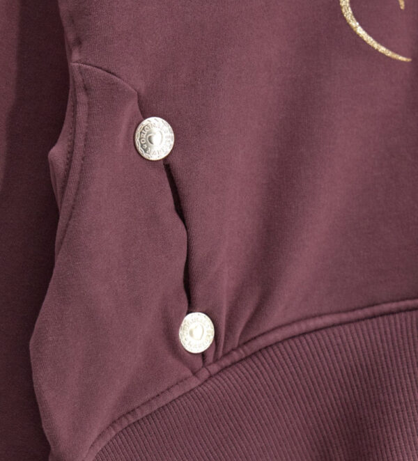Sweat à capuche avec poches pour fille qui brille dans le froid – Image 2