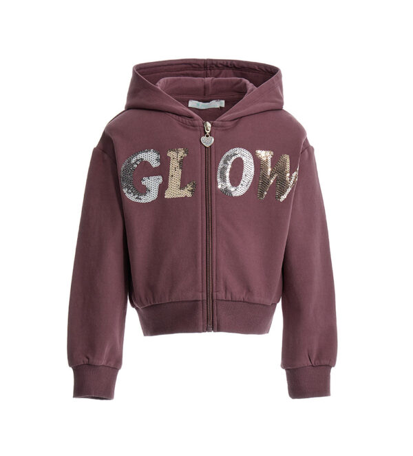 Veste sweat-shirt Glow In The Cold Girl