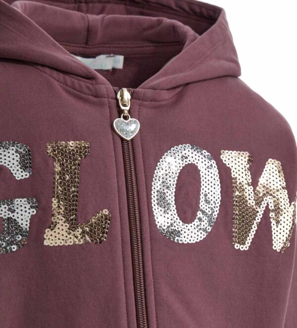Veste sweat-shirt Glow In The Cold Girl – Image 5