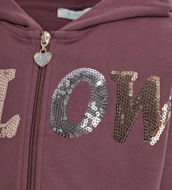 Veste sweat-shirt Glow In The Cold Girl – Image 3