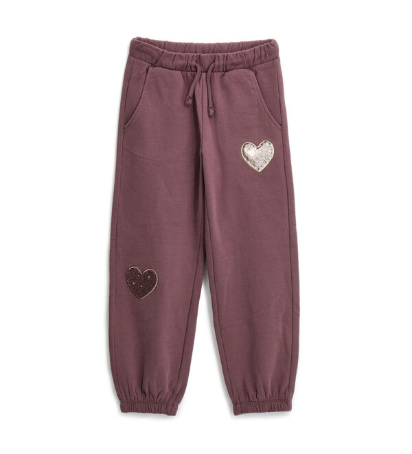 Pantalon de survêtement phosphorescent pour fille avec ruban