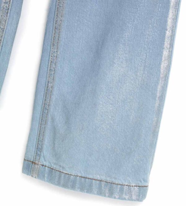 Jean large pour fille qui brille dans le froid – Image 4