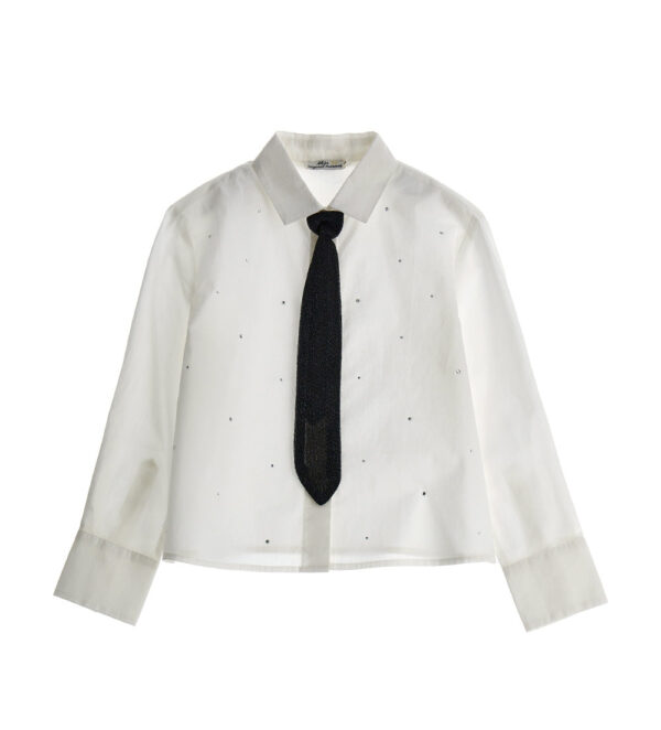 Chemise Natalizio pour fille avec cravate