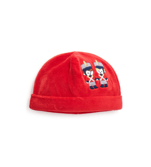 Bonnet de Noël en chenille pour nouveau-né 1