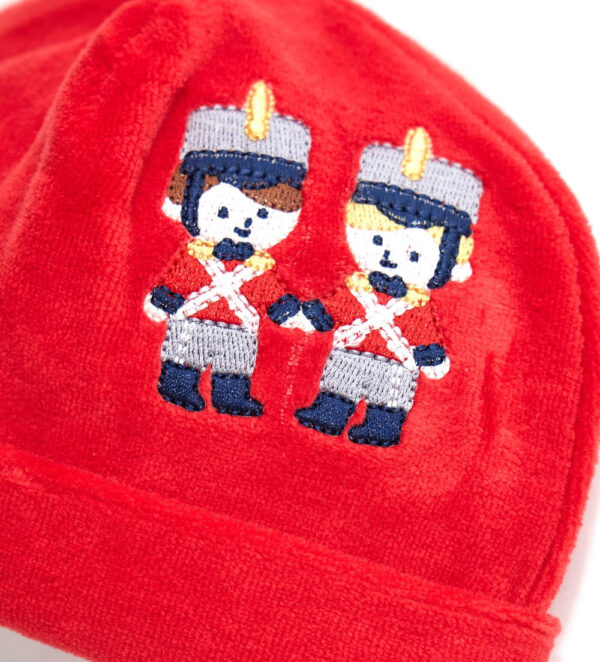 Bonnet de Noël en chenille pour nouveau-né 1 – Image 2