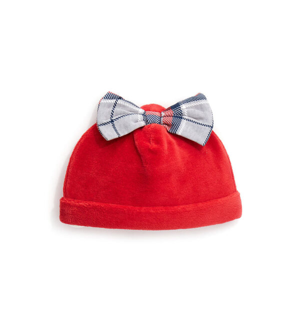 Bonnet de Noël en chenille pour nouveau-né 2