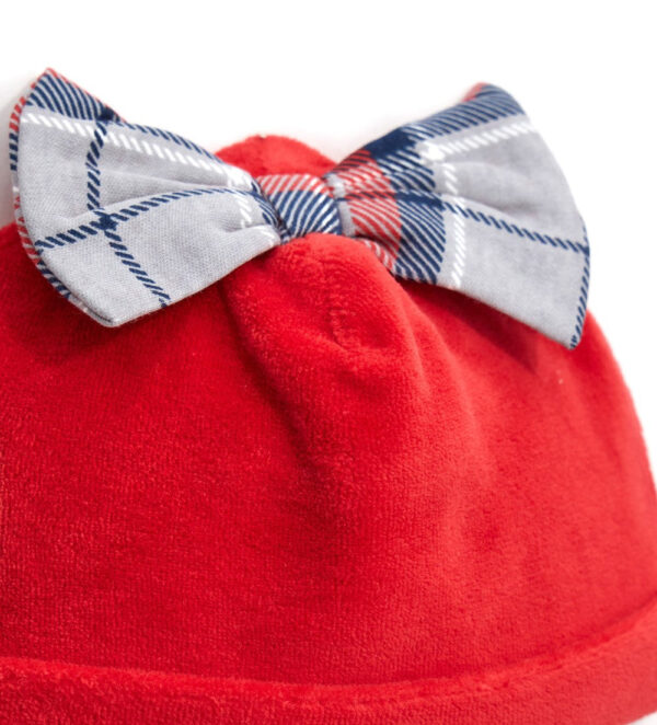 Bonnet de Noël en chenille pour nouveau-né 2 – Image 2