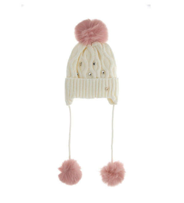 Bonnet d'automne Basico pour bébé fille avec oreillettes
