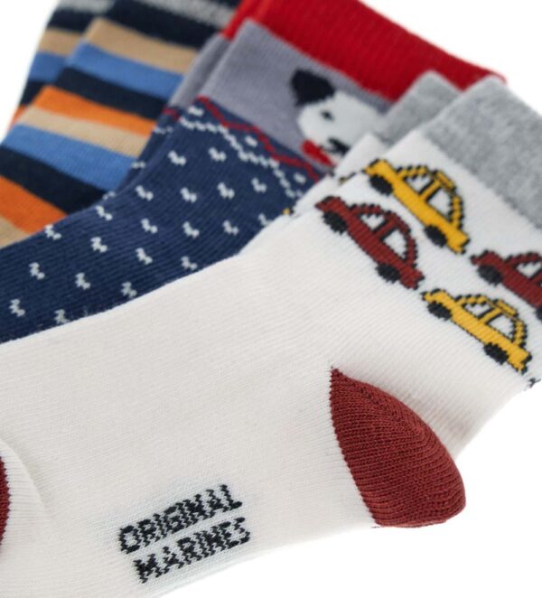 Lot de trois paires de chaussettes courtes Basico Fall pour bébé garçon – Image 3
