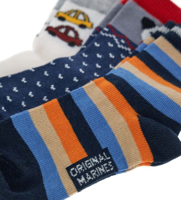 Lot de trois paires de chaussettes courtes Basico Fall pour bébé garçon – Image 2