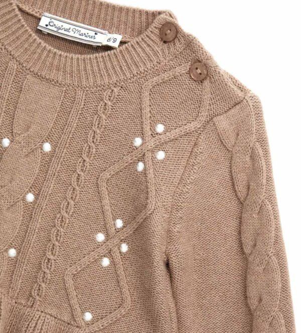 Pull perlé Nuance D'Hiver pour bébé fille – Image 5