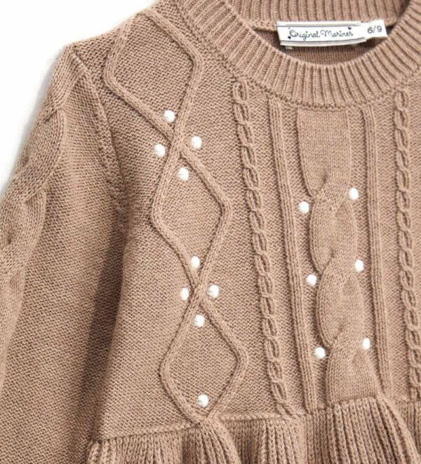 Pull perlé Nuance D'Hiver pour bébé fille – Image 4