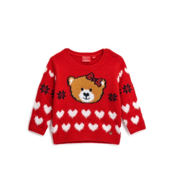 Pull bébé fille en laine mélangée capsule de Noël 2