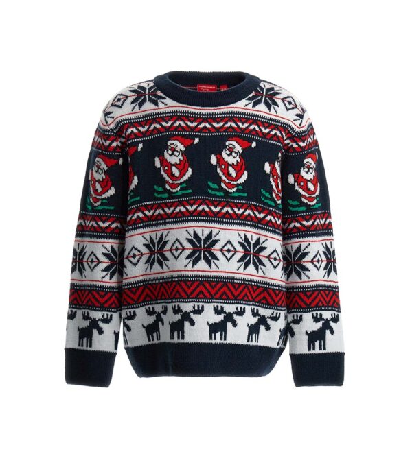 Pull Capsule de Noël en fils mélangés pour garçon