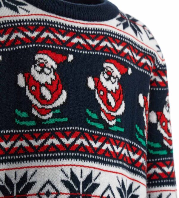 Pull Capsule de Noël en fils mélangés pour garçon – Image 3