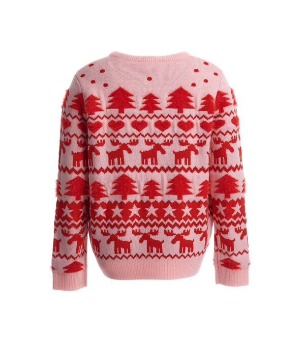 Pull Capsule de Noël en fils mélangés pour fille – Image 2