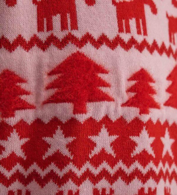 Pull Capsule de Noël en fils mélangés pour fille – Image 3