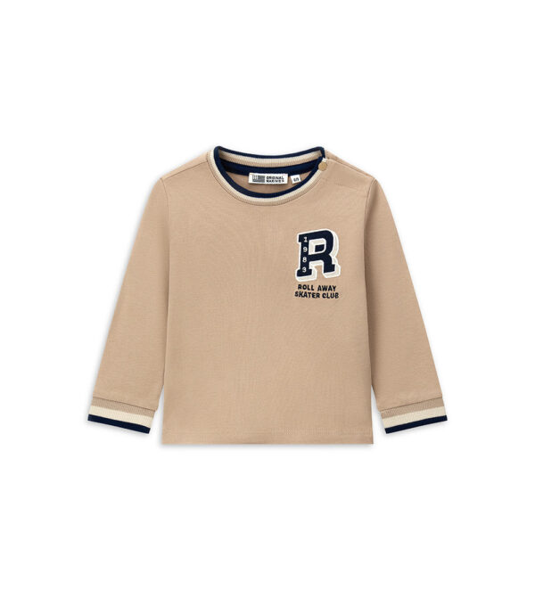 T-shirt bébé garçon Natural Varsity ML Chemises et hauts 1