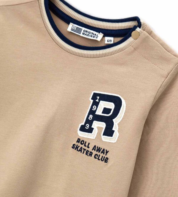 T-shirt bébé garçon Natural Varsity ML Chemises et hauts 1 – Image 3