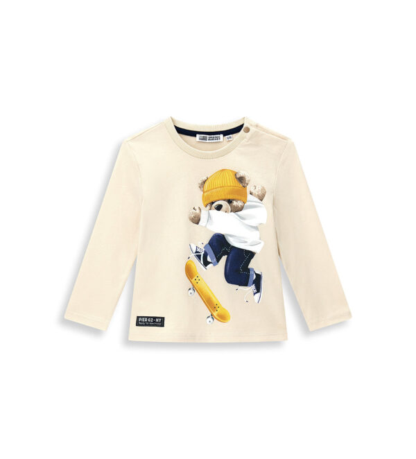T-shirt bébé garçon Natural Varsity ML Chemises et hauts 2