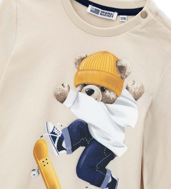 T-shirt bébé garçon Natural Varsity ML Chemises et hauts 2 – Image 3