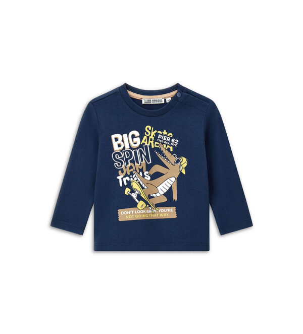 T-shirt bébé garçon Natural Varsity ML Chemises et hauts 3