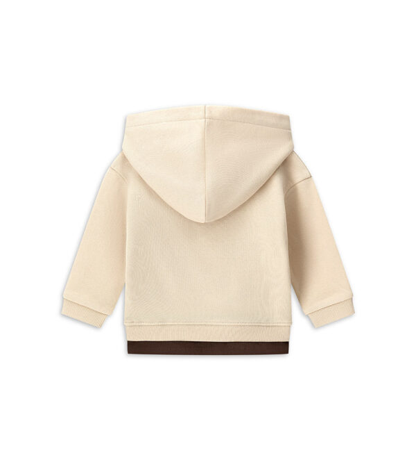Sweat-shirt bébé garçon naturel avec capuche, chemises et hauts 1 – Image 2