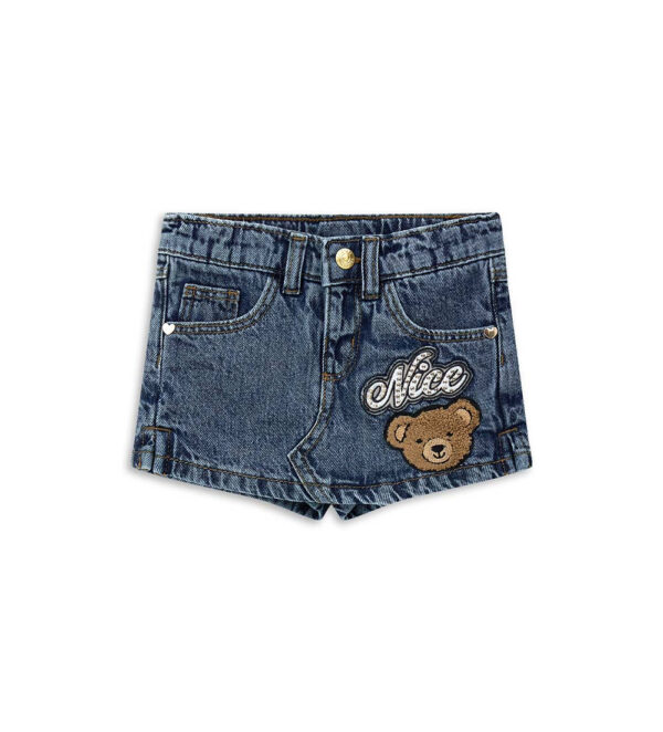 Short bermuda en jean Capsule Denim pour bébé fille