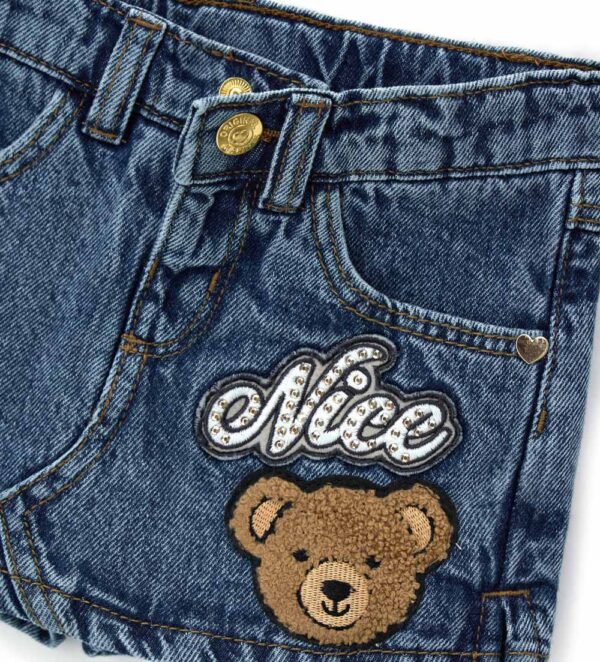 Short bermuda en jean Capsule Denim pour bébé fille – Image 3