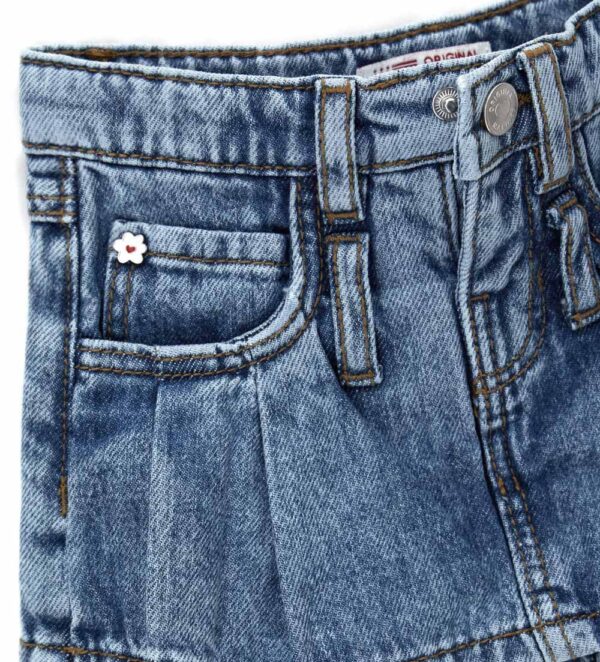 Bermuda en jean pour bébé fille de la rentrée – Image 3