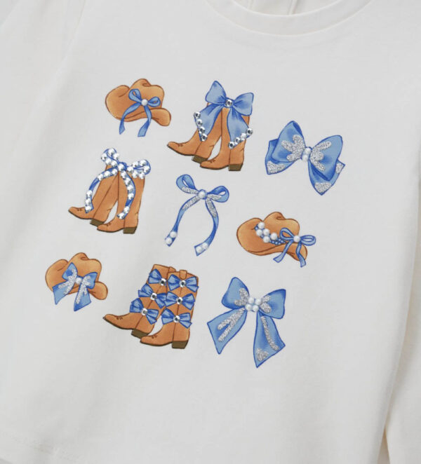 T-shirt bébé fille Texas Baby ML Chemises et hauts 4 – Image 2