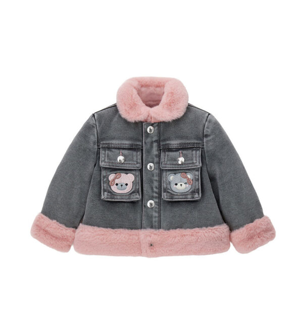 Veste Teddy pour bébé fille, manteaux et vestes en jean