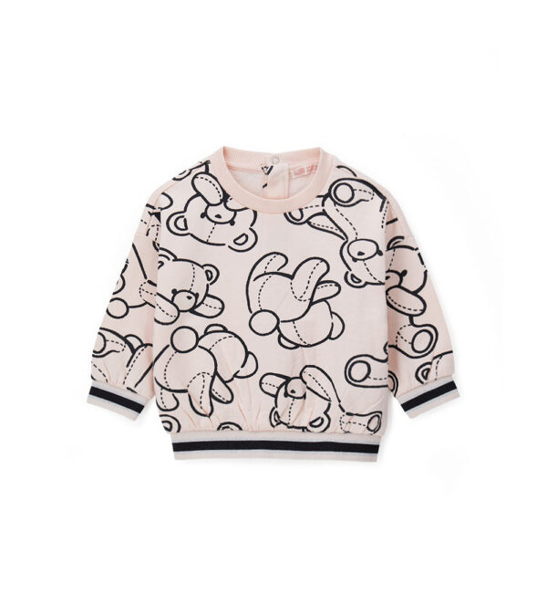 Sweat-shirt Teddy Baby Girl avec col, chemises et hauts 1