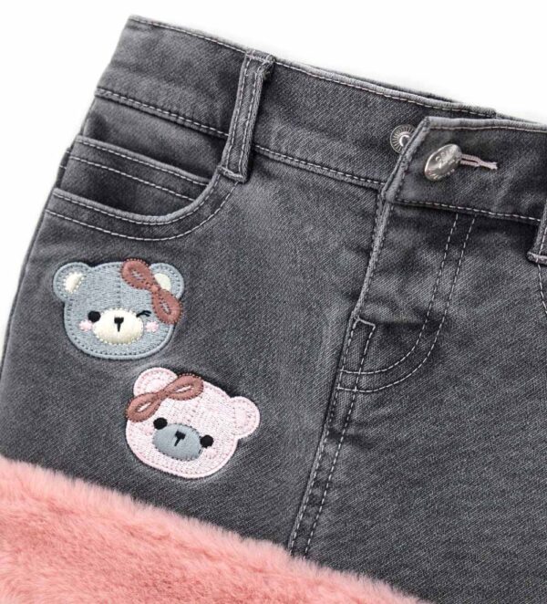 Jupe Teddy Baby Girl Jupes et shorts en jean – Image 3