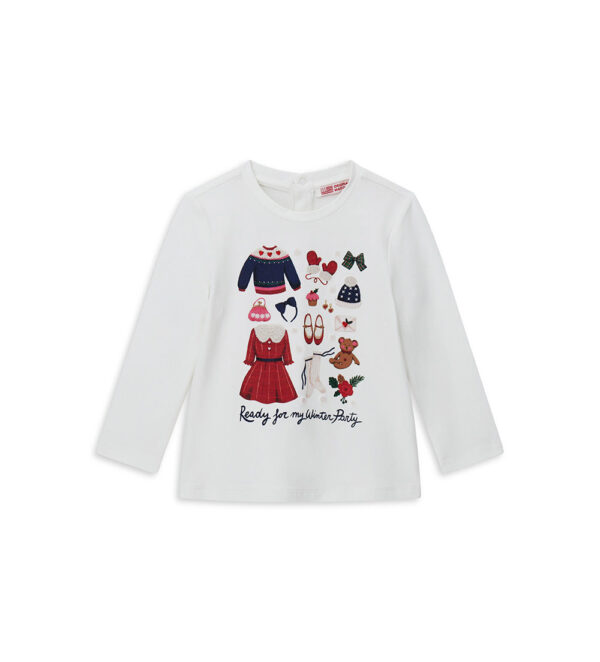 T-shirt de fête pour bébé fille ML Chemises et hauts 1