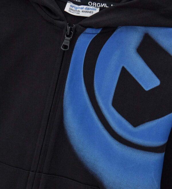 Sweat-shirt Capsule Denim Boy à capuche ouverte, chemises et hauts – Image 3