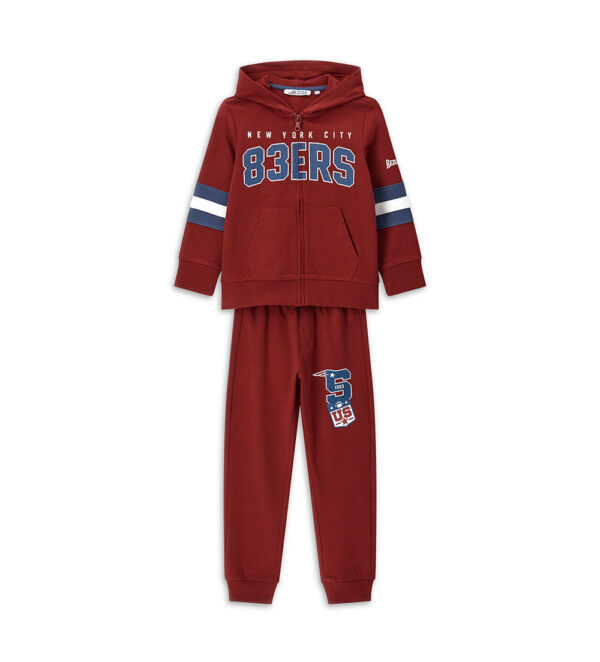 Ensembles de jogging et survêtements pour garçons de la rentrée scolaire avec capuche ouverte 1