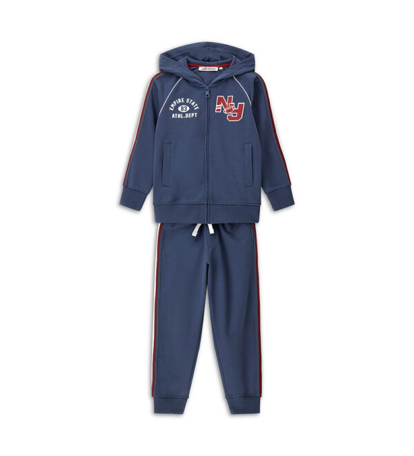 Ensembles de jogging et survêtements pour garçons de la rentrée scolaire avec capuche ouverte 2
