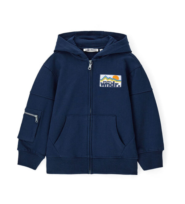 Sweat-shirt Adventure Boy à capuche ouverte, chemises et hauts 2