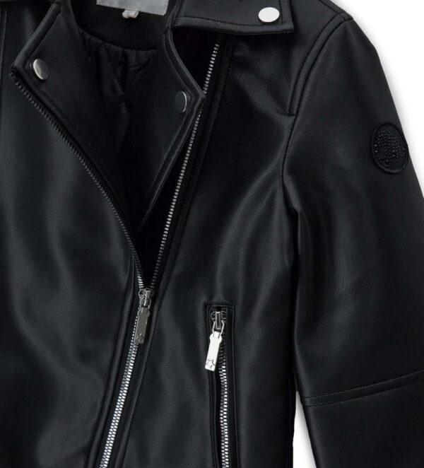 Vestes Fille Veste Effet Cuir Manteaux & Vestes 1 – Image 4