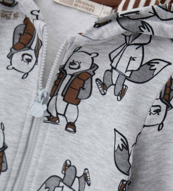 Sweat-shirt à capuche ouverte Fairy Forest pour nouveau-né – Image 3