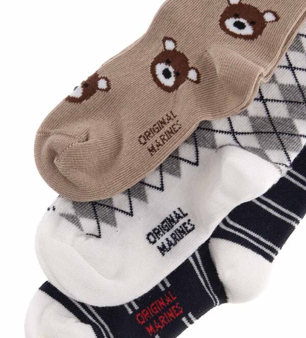 Lot de 3 paires de chaussettes courtes en denim pour bébé garçon – Image 2