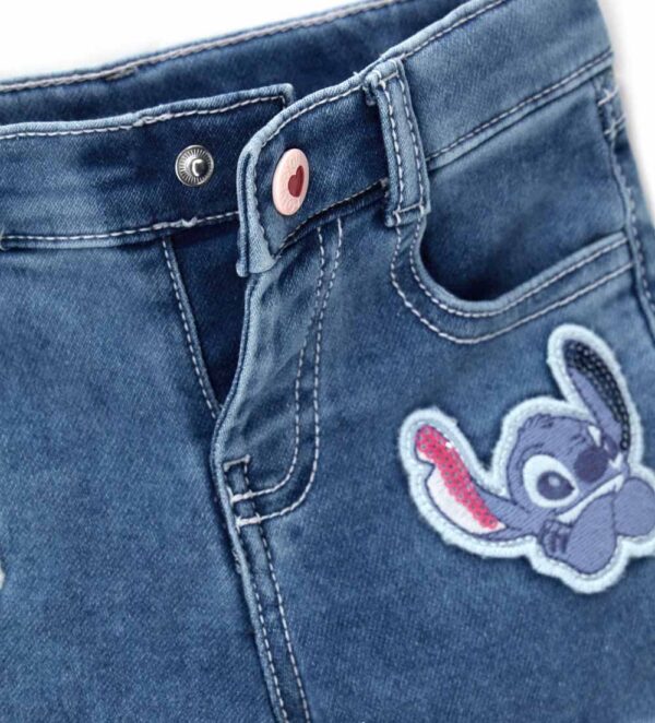 Sweat-shirt bébé fille à capuche Disney Stitch, chemises et hauts fermés – Image 3
