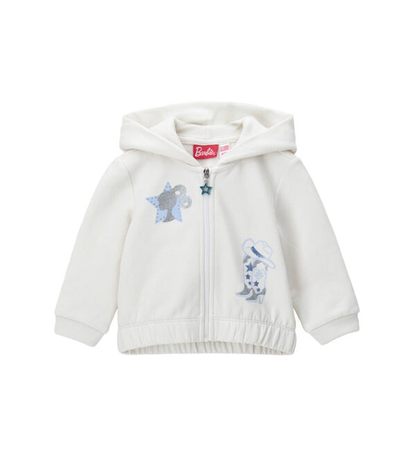 Sweat-shirt à capuche ouverte pour bébé fille Texas Baby BARBIE, chemises et hauts