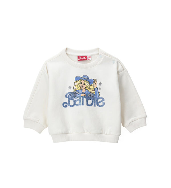 Sweat-shirt à capuche ouverte pour bébé fille Texas Baby BARBIE, chemises et hauts